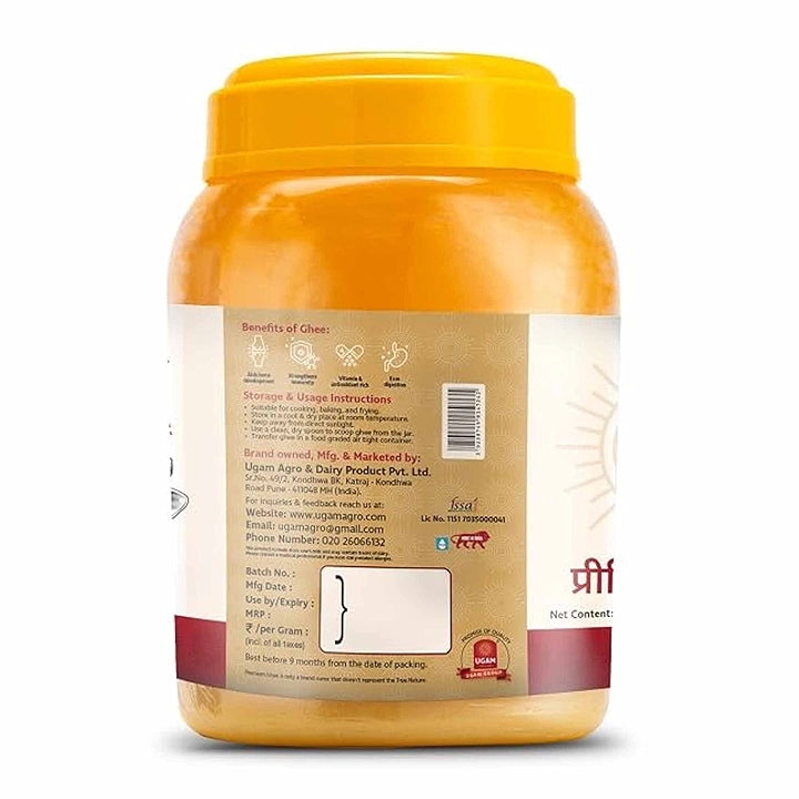UGAM Pure Cow's Desi Ghee- 500ML