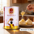 UGAM GHEE Danedar Buffalo's Ghee Tin ,5L