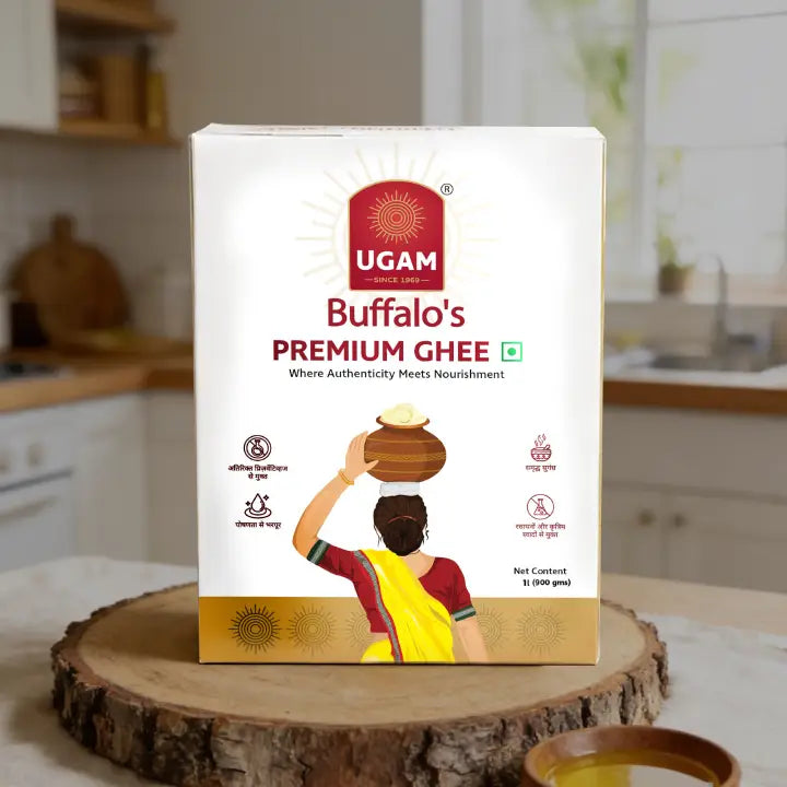UGAM GHEE Danedar Buffalo's Ghee, 1 L Box