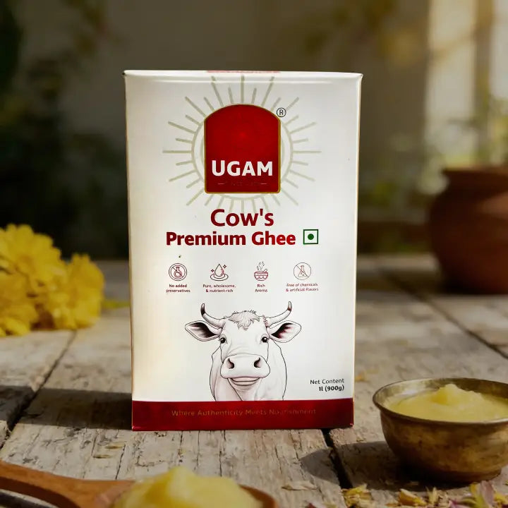 UGAM Pure Cow's Desi Ghee- 1 L Box